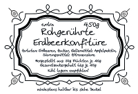 Erdbeer-Konfitüre - roh gerührt